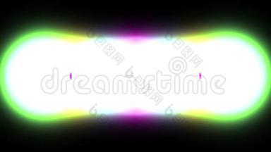 彩色彩虹爆炸闪光图案过渡叠加灯光光学镜头耀斑闪亮动画无缝环路艺术